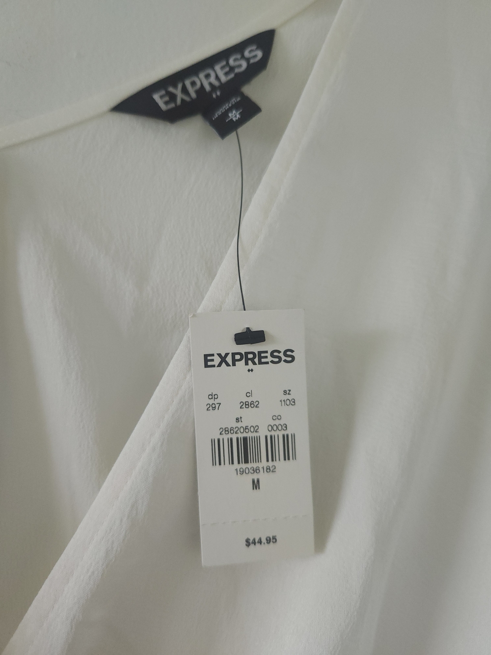 New Express Peplum Blouse Medium Short Slieeve Lightweight Business Casual Shirt - Picture 5 of 5